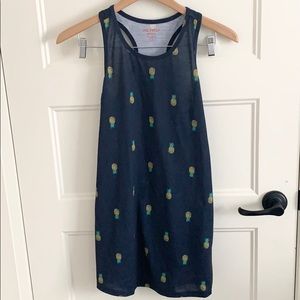 pineapple dress navy blue